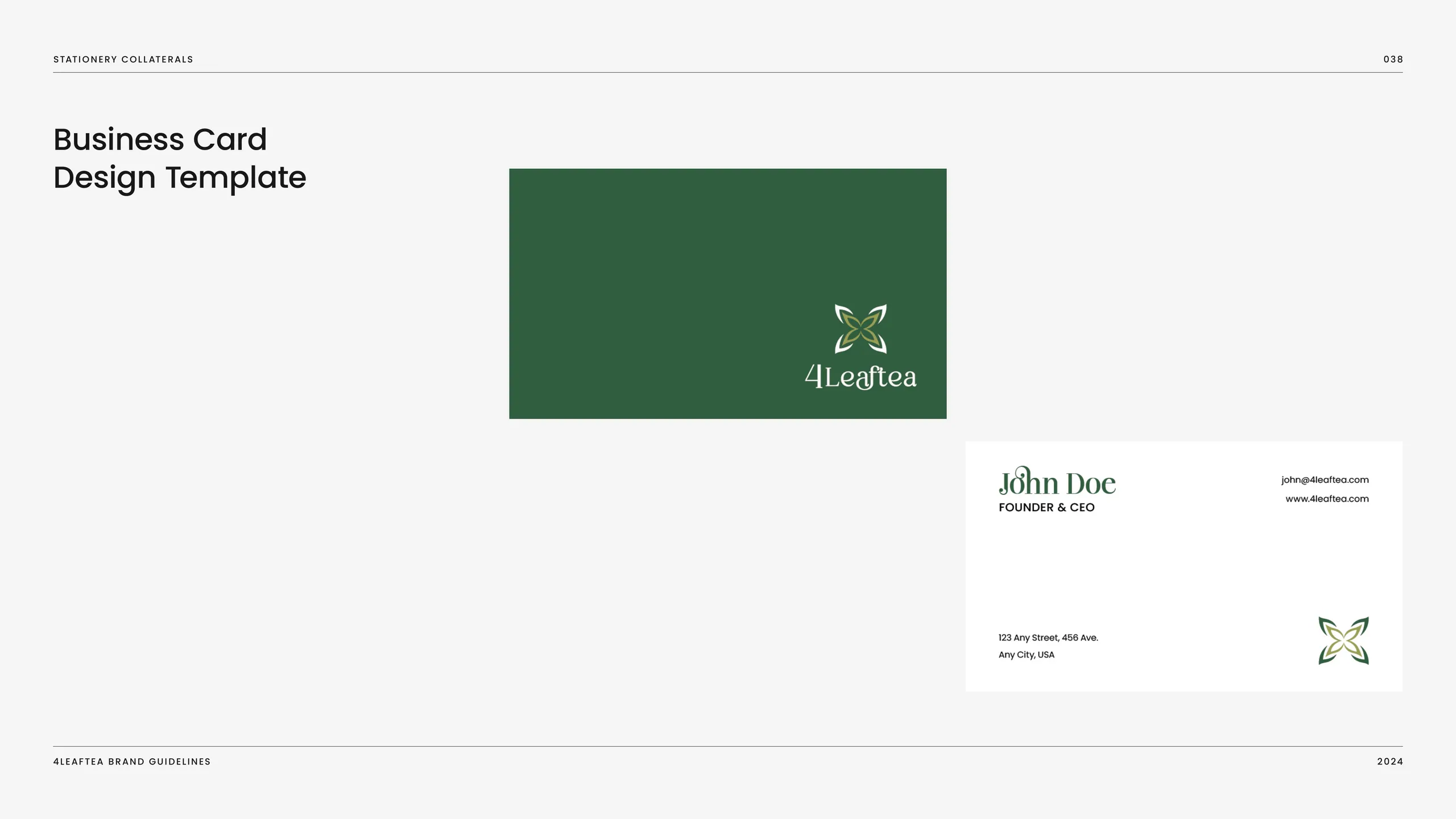 4LeafTea brand identity 6